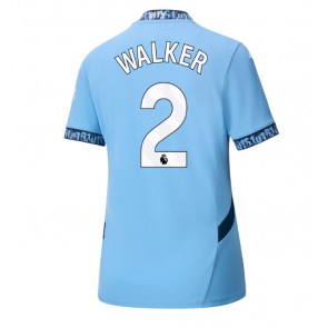 Manchester City Kyle Walker #2 Replika Hjemmebanetrøje Dame 2024-25 Kortærmet